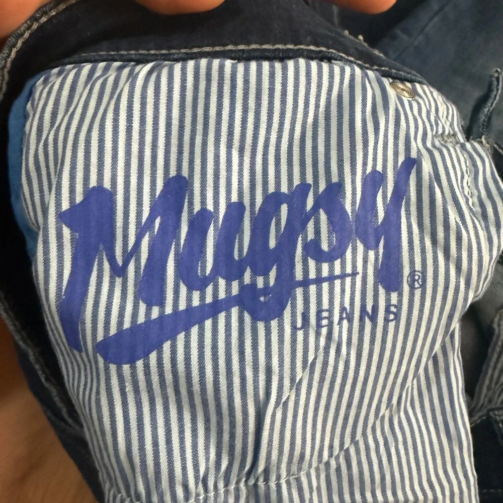 Mugsy Kinzies Dark Wash Stretch Y2K FLX4NKZ-32X30 Blue‎ Denim AA15 Summer